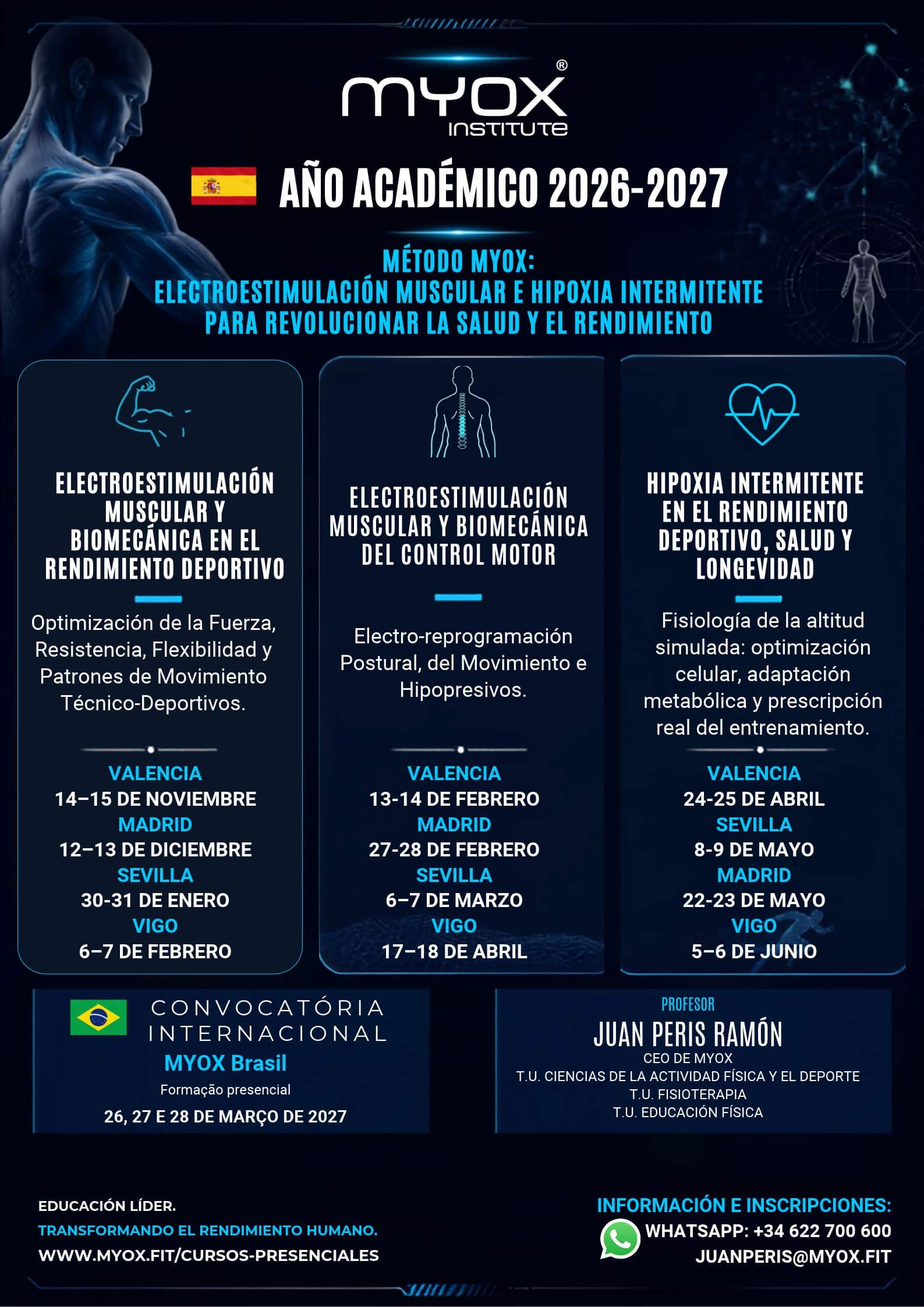 CURSO DE ELECTROESTIMULACION E HIPOXIA INTERMITENTE CON MYOX INSTITUTE